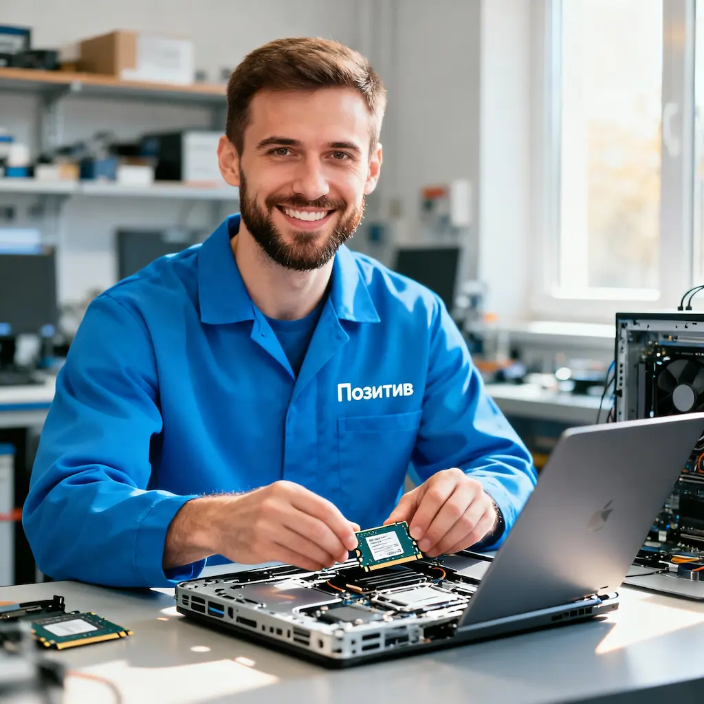 заменить HDD на SSD на ноутбуке в Софрино