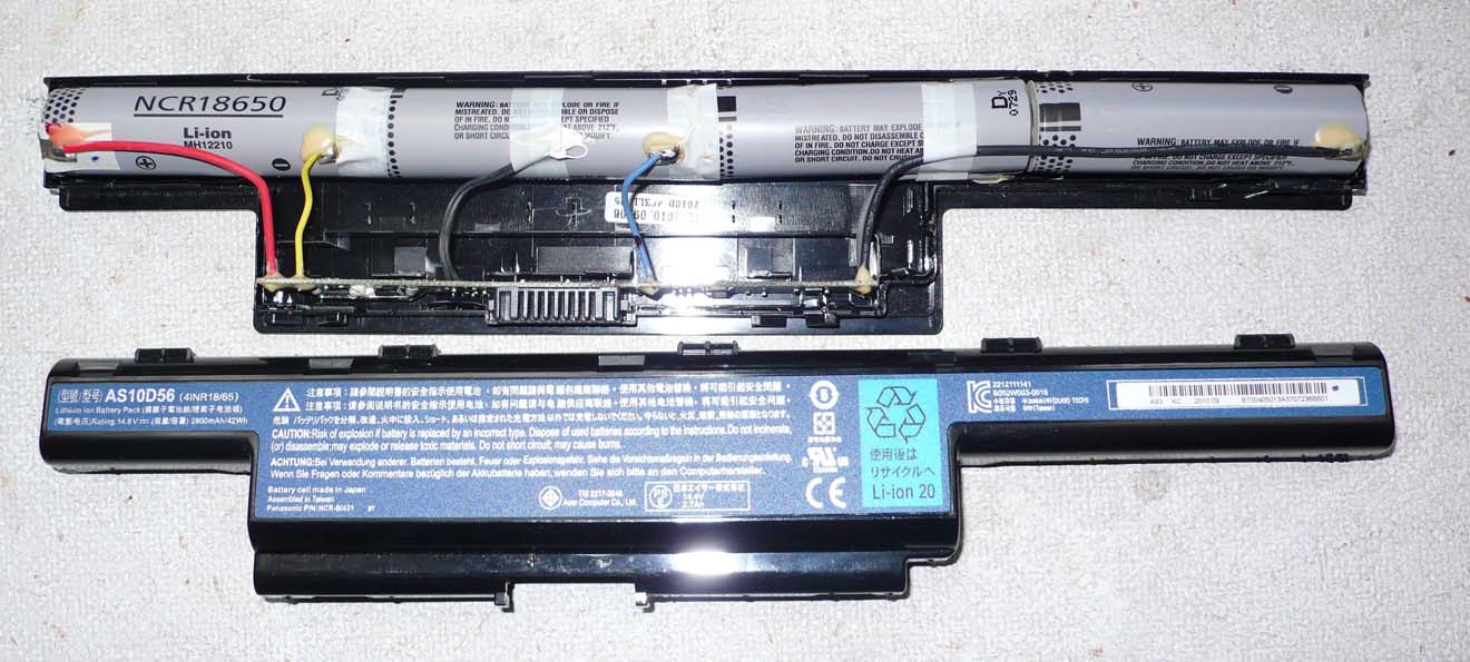 Восстановление и замена аккумуляторов (АКБ) ноутбука в Софрино