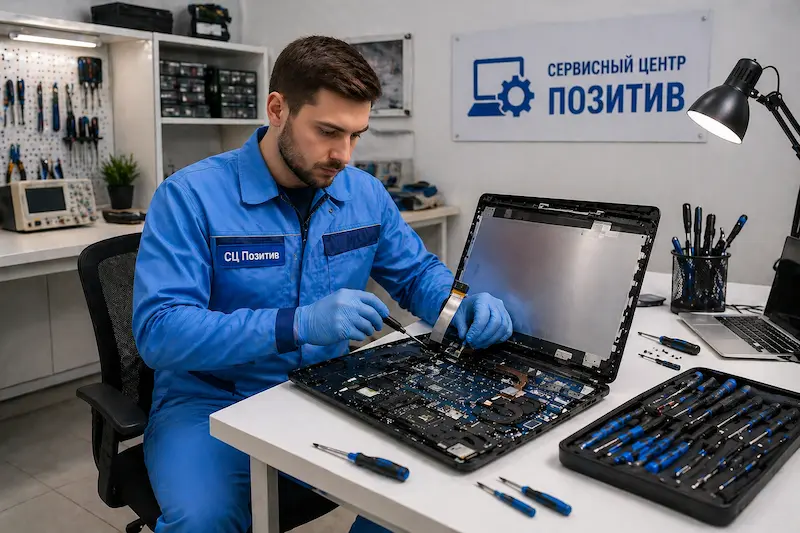 Замена шлейфа матрицы ноутбука в Софрино