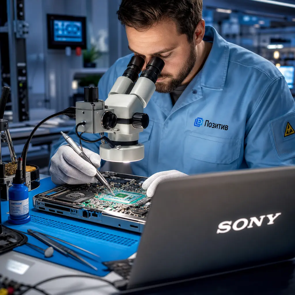 Замена видеокарты ноутбука Sony в Софрино