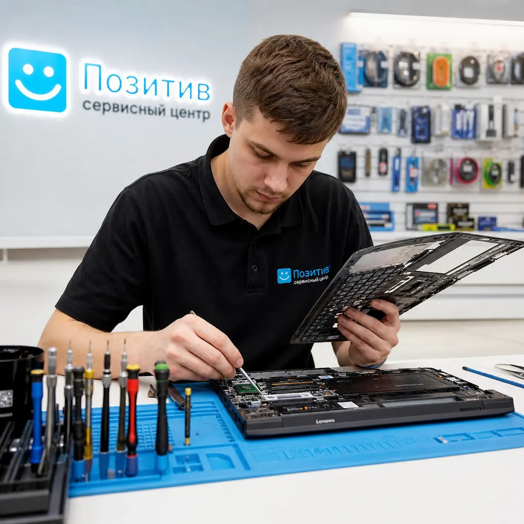 заменить клавиатуру на ноутбуке Lenovo в Софрино