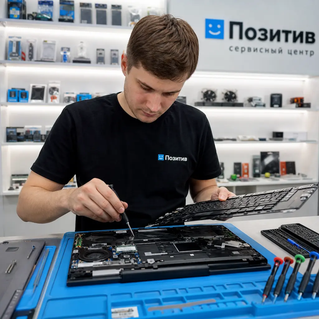 заменить клавиатуру на ноутбуке Samsung в Софрино