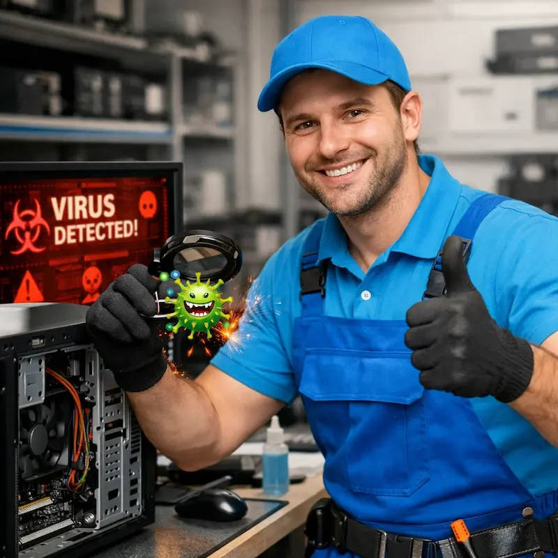 Удаление вирусов с компьютера в Софрино